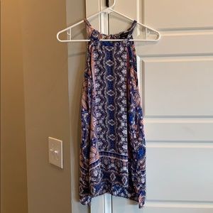 High neck tight back blouse